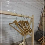 چوب لباسی ۲۰ عددی طرح چوب جنس پلاستیکی - تصویر 2