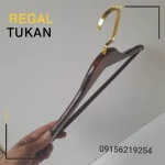 چوب لباسی چوبی قلاب طلایی ۴عددی - تصویر 4