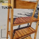 جاکفشی چوبی دارای آویز لباس 4 طبقه - تصویر 6