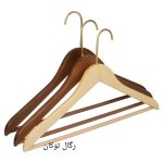 چوب لباسی چوبی کودک  قلاب طلایی ۱۰عددی - تصویر 3