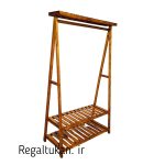 خرید رگال لباس چوبی دوطبقه تاجدار - تصویر 3