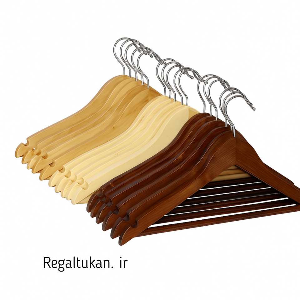 چوب لباسی چوبی مجموعه ۲۰عددی چوب لباسی چوبی مجموعه ۲۰عددی