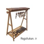 رگال کودک به همراه ۱۰عدد چوب لباسی چوبی کودک - تصویر 4