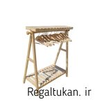 رگال کودک به همراه ۱۰عدد چوب لباسی چوبی کودک - تصویر 3
