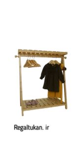 رگال کودک به همراه ۱۰عدد چوب لباسی چوبی کودک - تصویر 2