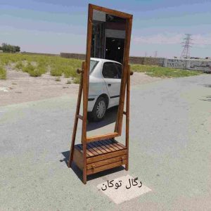 آینه قدی چوبی کشودار