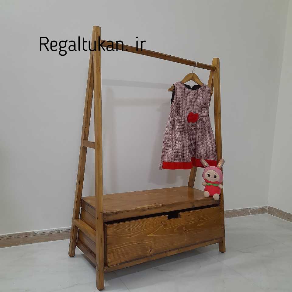 poster_1757520587201 رگال لباس چوبی کشودار ارتفاع ۱۲۰ - تصویر 1